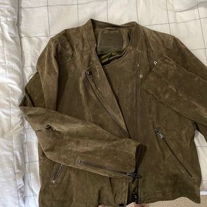Blank NYC suede moto -olive